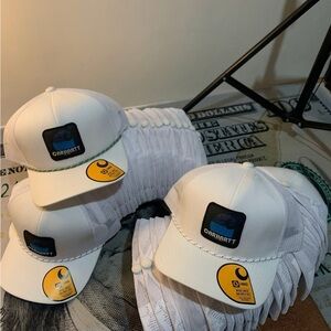 Carhartt White Mesh Cap with Logo Patch